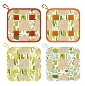 FRESH PICK_8X8_POTHOLDER SET